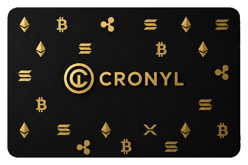 Carte Cronyl finie à l’or