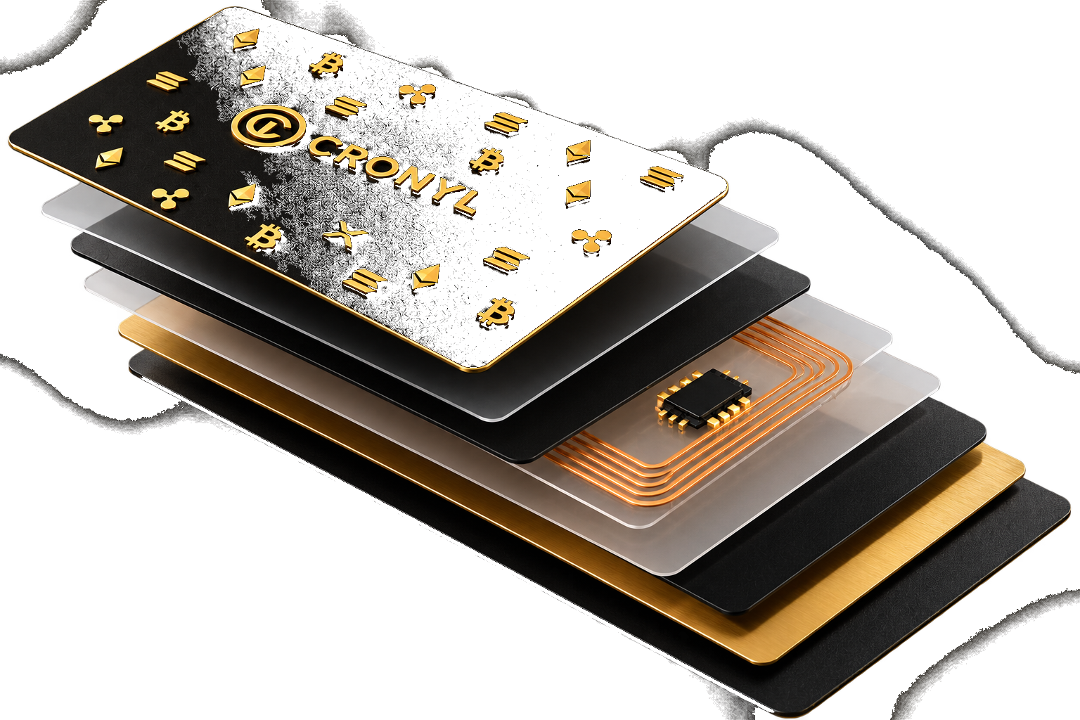 Carte Cronyl, en couches